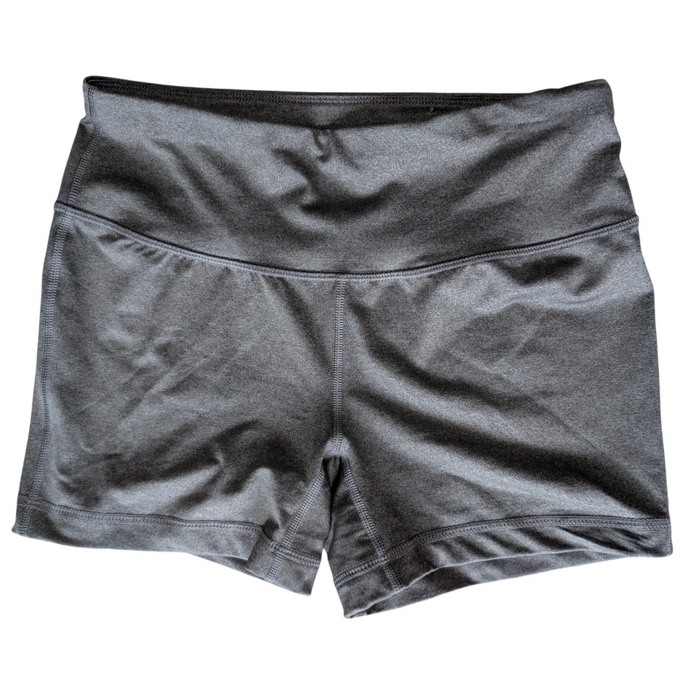 Athletic Works Medium Grey Bike Shorts Stretchy Gym Athleisure Summer